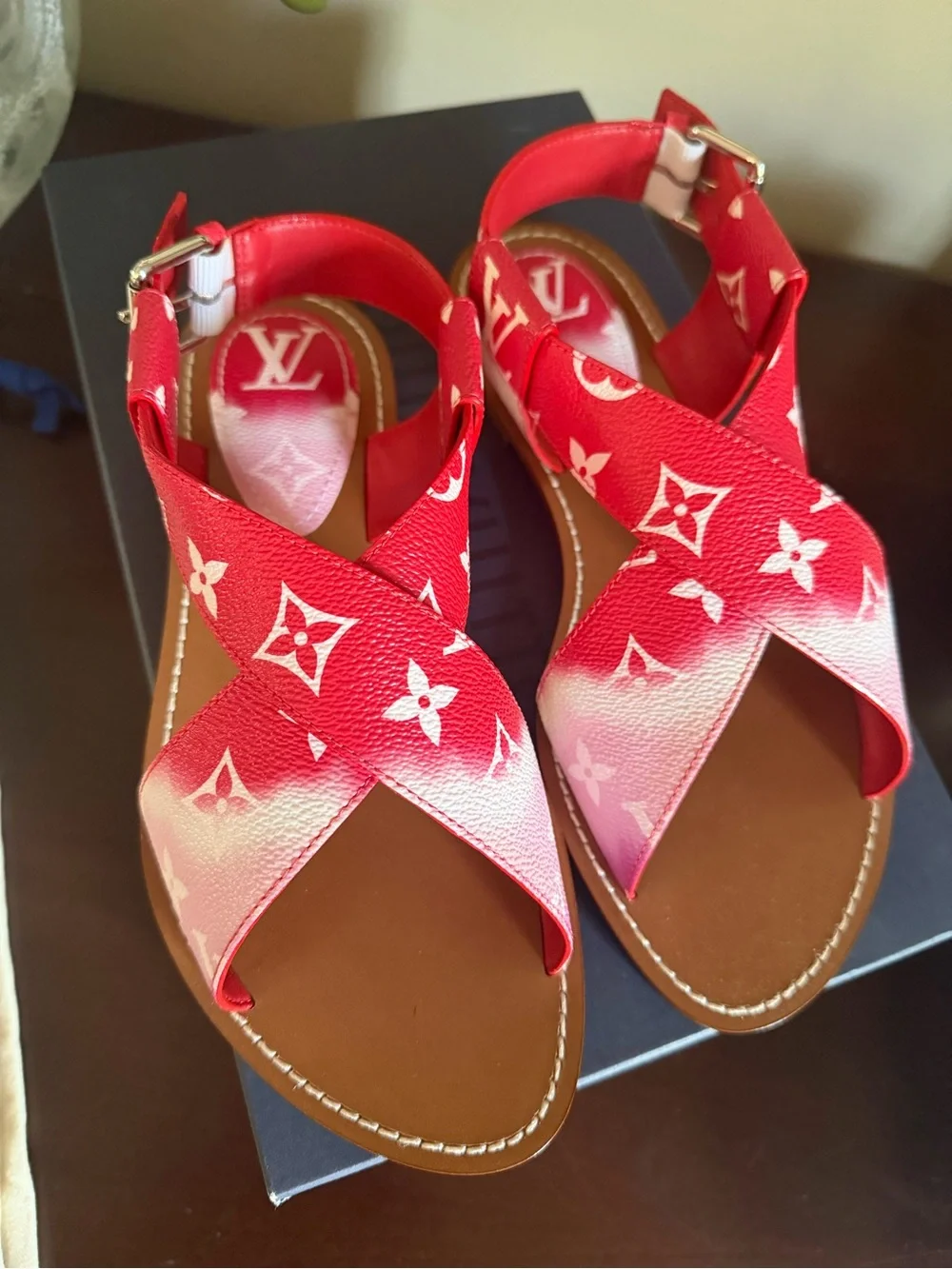 Louis Vuitton Escale Palma Ombré Monogram Sandals